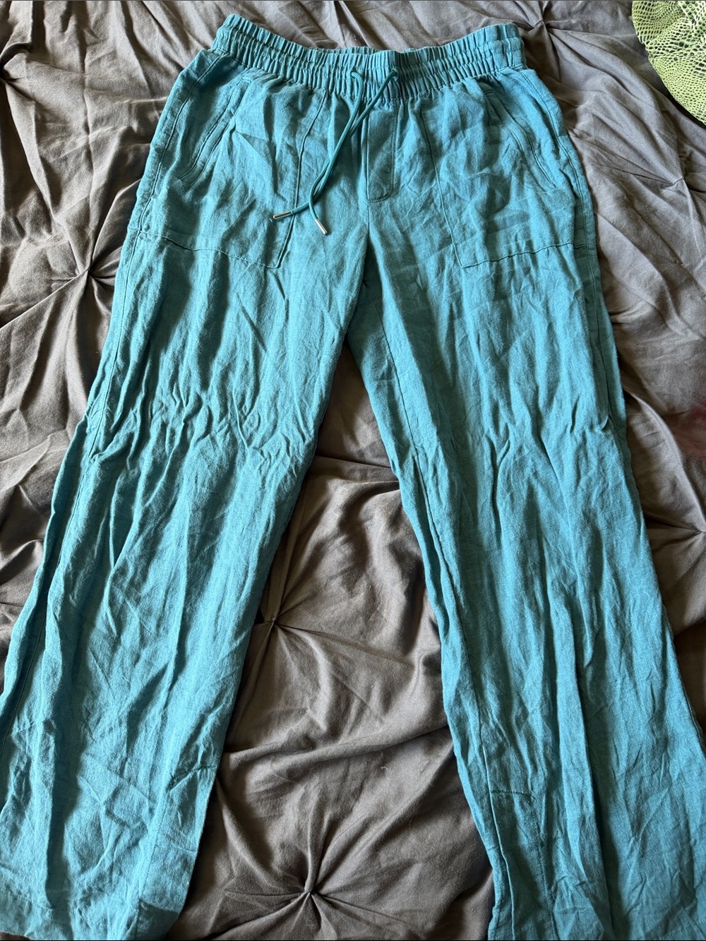 Athleta Teal Drawstring Jogger Pants